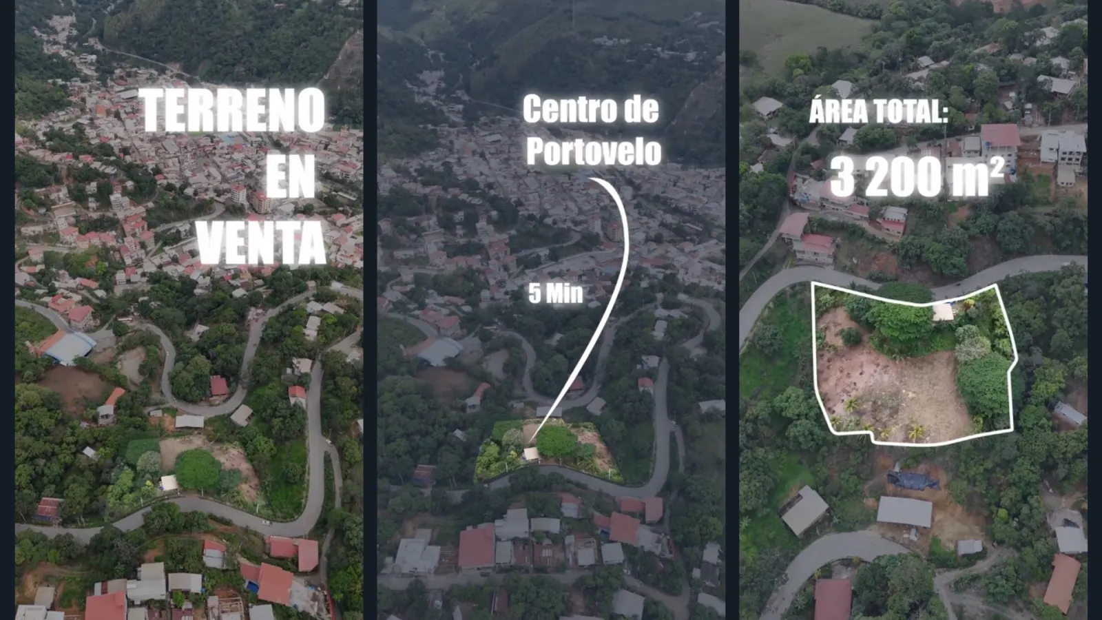 Terreno de 3,200 m² en Osorio, a 5 minutos del centro de Portovelo