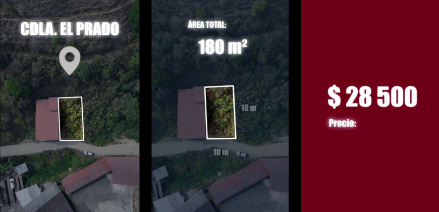 SOLAR EN VENTA EN EL PRADO A POCOS METROS DE LA PRINCIPAL